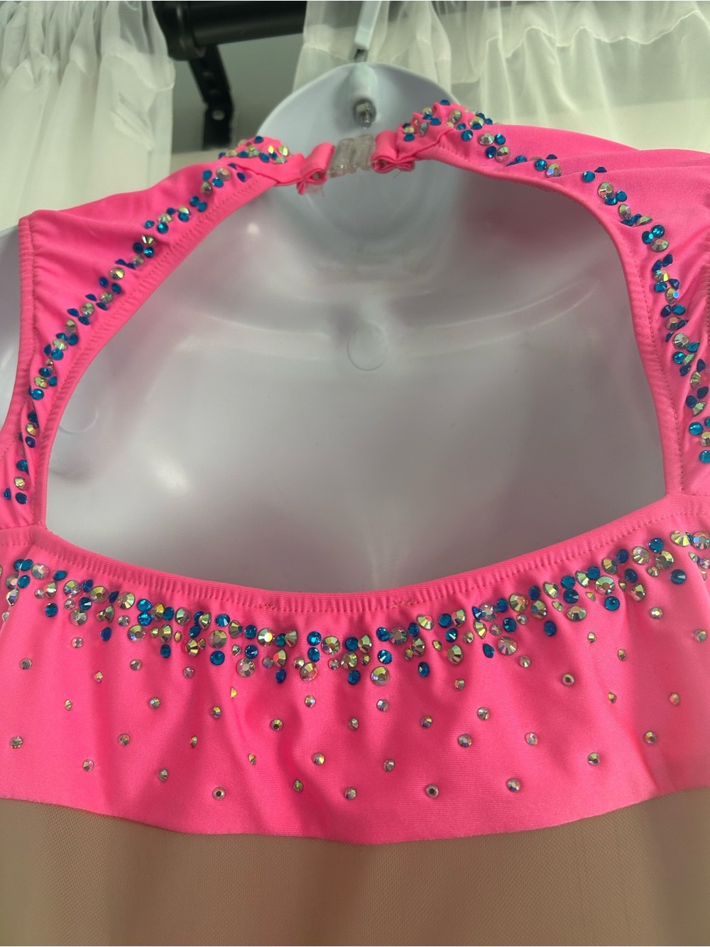Pink Glamour Rhinestone Dance Costume - Picture 4 of 6